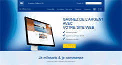 Desktop Screenshot of 1and1affilie.fr