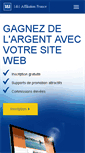 Mobile Screenshot of 1and1affilie.fr