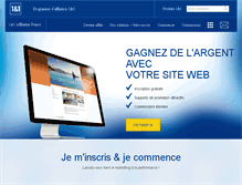 Tablet Screenshot of 1and1affilie.fr